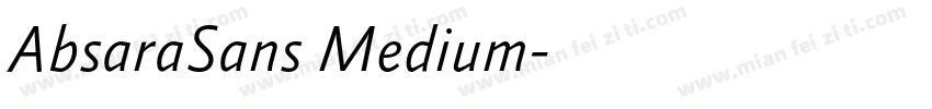 AbsaraSans Medium字体转换